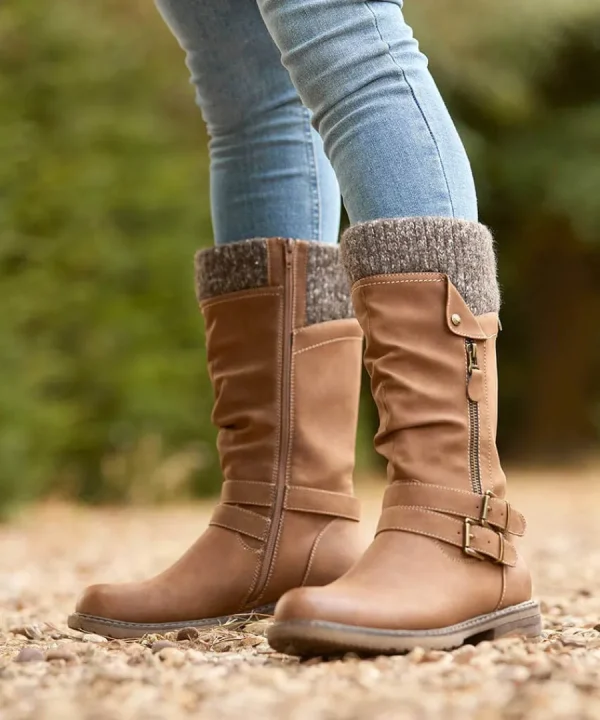 Store Joe Browns Peyton Knitted Slouch Boots Tan