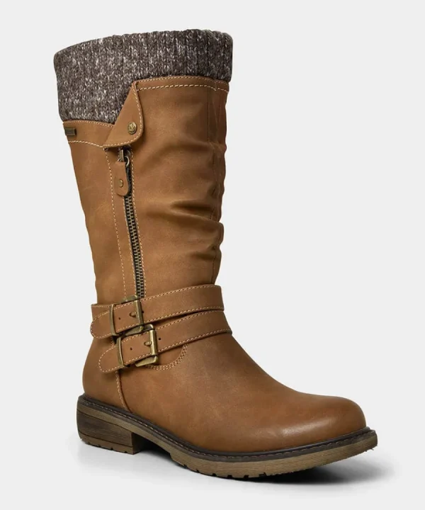 Store Joe Browns Peyton Knitted Slouch Boots Tan