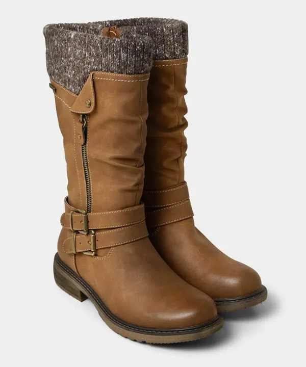 Store Joe Browns Peyton Knitted Slouch Boots Tan