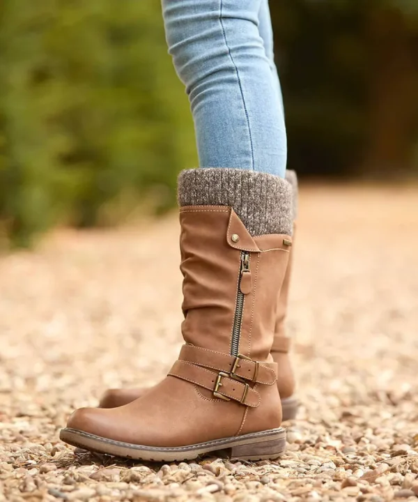 Store Joe Browns Peyton Knitted Slouch Boots Tan