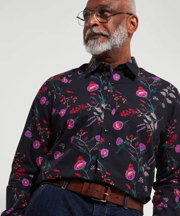 Sale Joe Browns Pop Floral Shirt Black