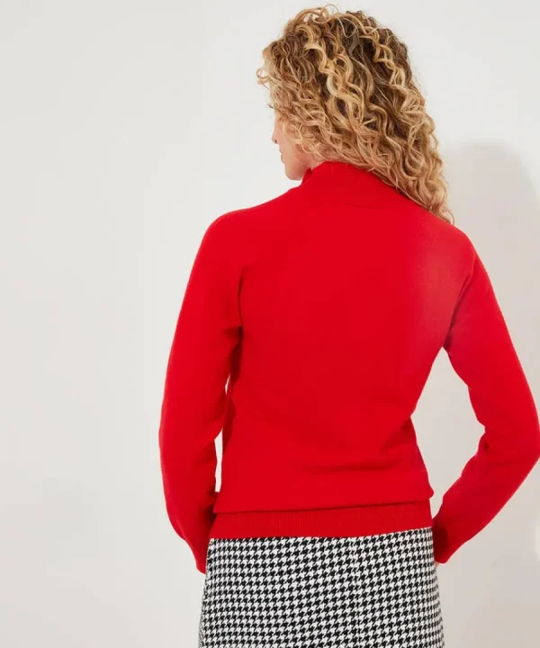 Best Joe Browns Poppy High Neck Jumper Red / Black