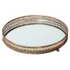 Best Sale Joe Browns Portobello Round Brass Mirror Tray Gold