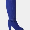 Shop Joe Browns Portobello Suede Boots Cobalt Blue
