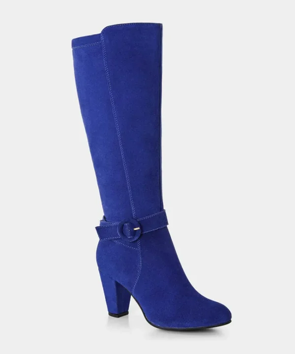 Shop Joe Browns Portobello Suede Boots Cobalt Blue