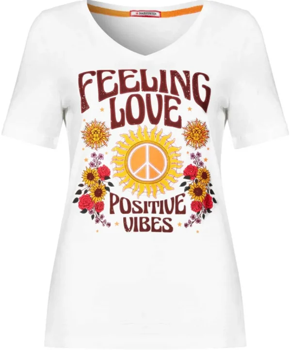 Shop Joe Browns Positive Vibes Tee White