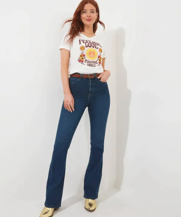 Shop Joe Browns Positive Vibes Tee White