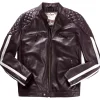 New Joe Browns Racer Leather Jacket Purple