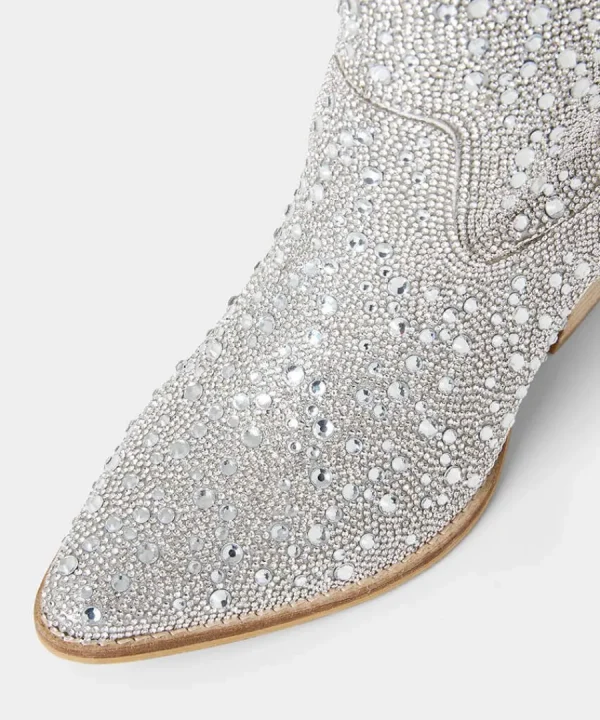 Hot Joe Browns Ray Of Light Shimmering Boots Silver