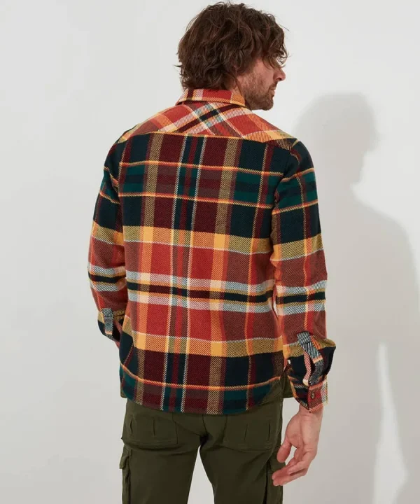 Hot Joe Browns Ready For Action Check Shirt Orange