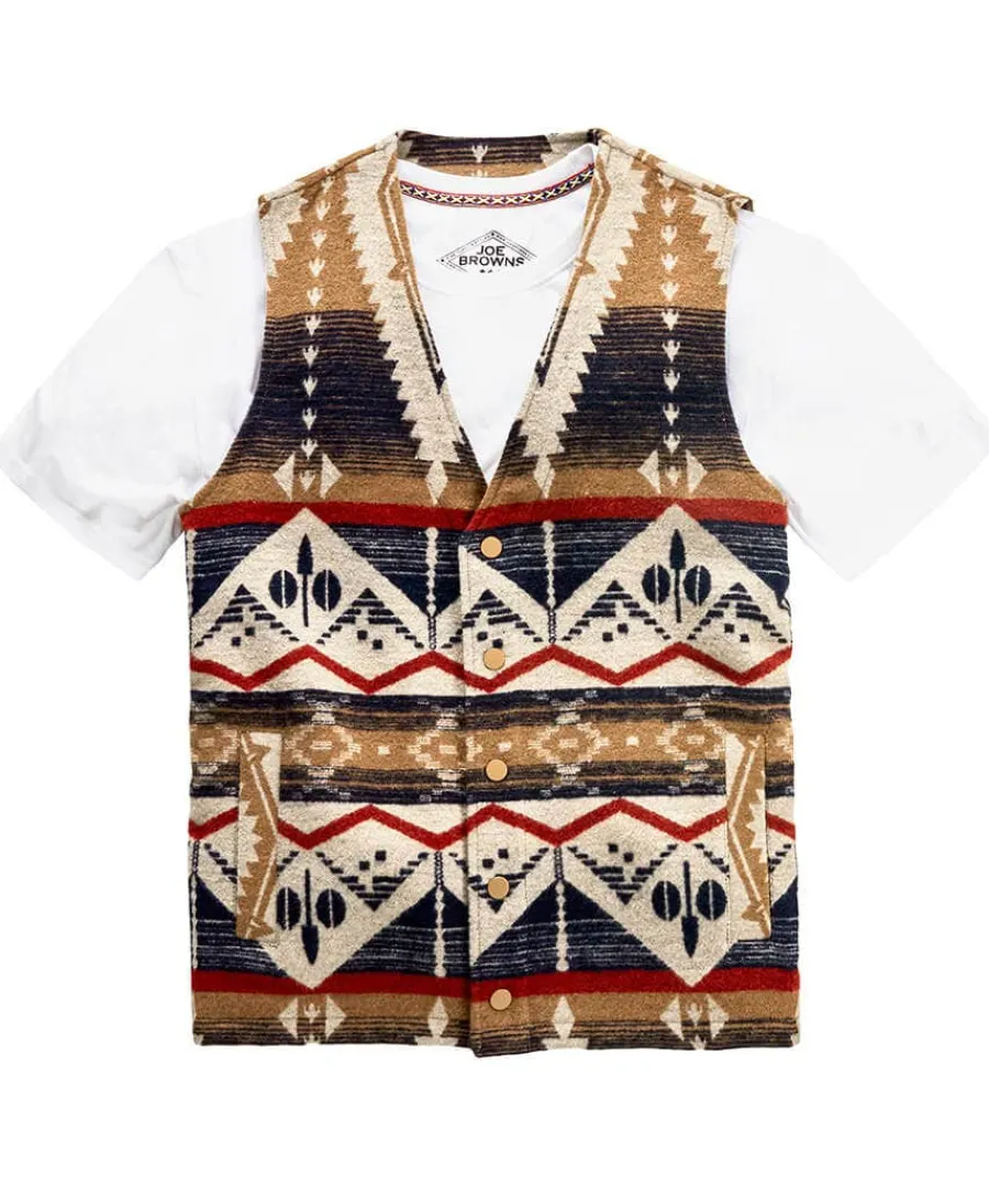 ready_for_adventure_waist_0.webp Cheap Joe Browns Ready For Adventure Waistcoat Blue / Cream