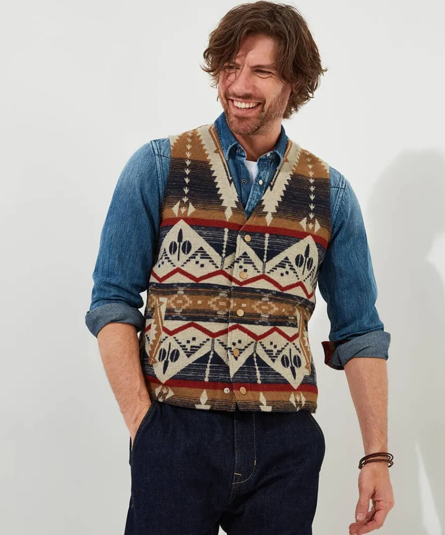 ready_for_adventure_waist_1.webp Cheap Joe Browns Ready For Adventure Waistcoat Blue / Cream