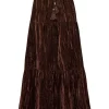 Flash Sale Joe Browns Remarkable Velour Tiered Skirt Purple