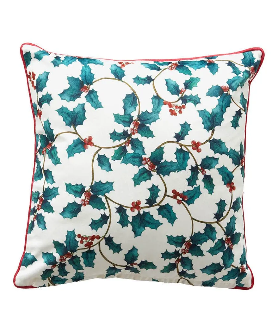remarkable_wreath_christm_0.webp Cheap Joe Browns Remarkable Wreath Christmas Cushion Green