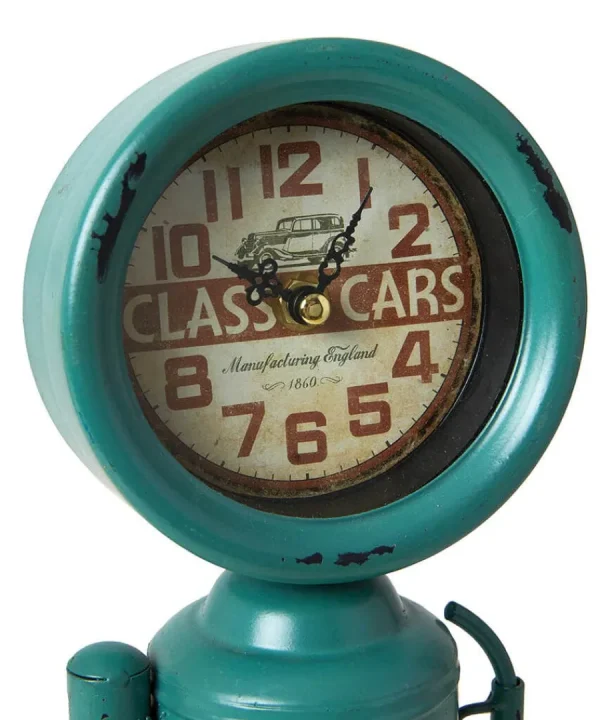 Sale Joe Browns Retro Gas Pump Mantel Clock Green