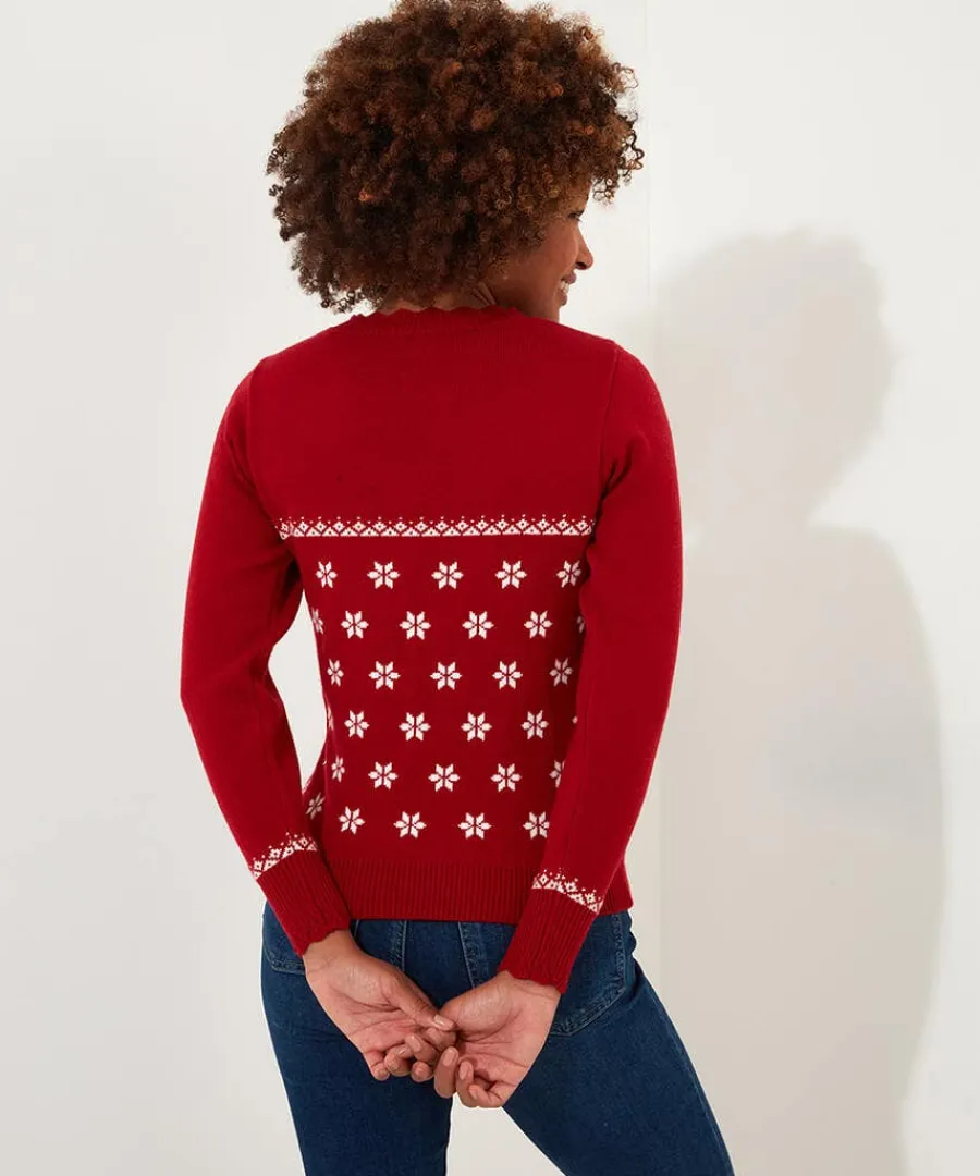retro_reindeer_jumper_4.webp Fashion Joe Browns Retro Reindeer Jumper Red