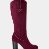 Store Joe Browns Revelry Whip Stitch Boots Dark Red