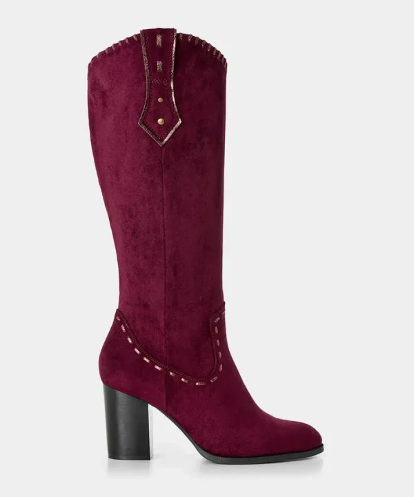 Store Joe Browns Revelry Whip Stitch Boots Dark Red