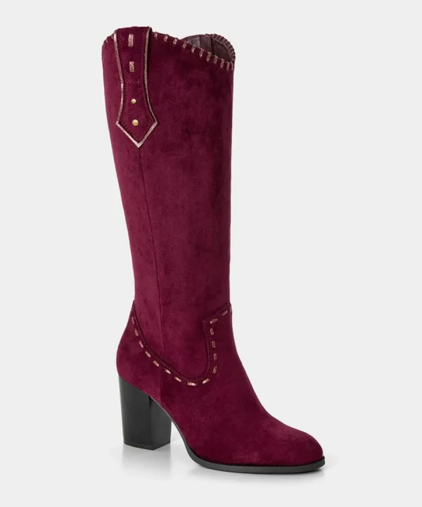 Store Joe Browns Revelry Whip Stitch Boots Dark Red