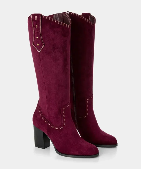 Store Joe Browns Revelry Whip Stitch Boots Dark Red