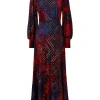 Sale Joe Browns Rita Striking Devore Dress Burnt Orange