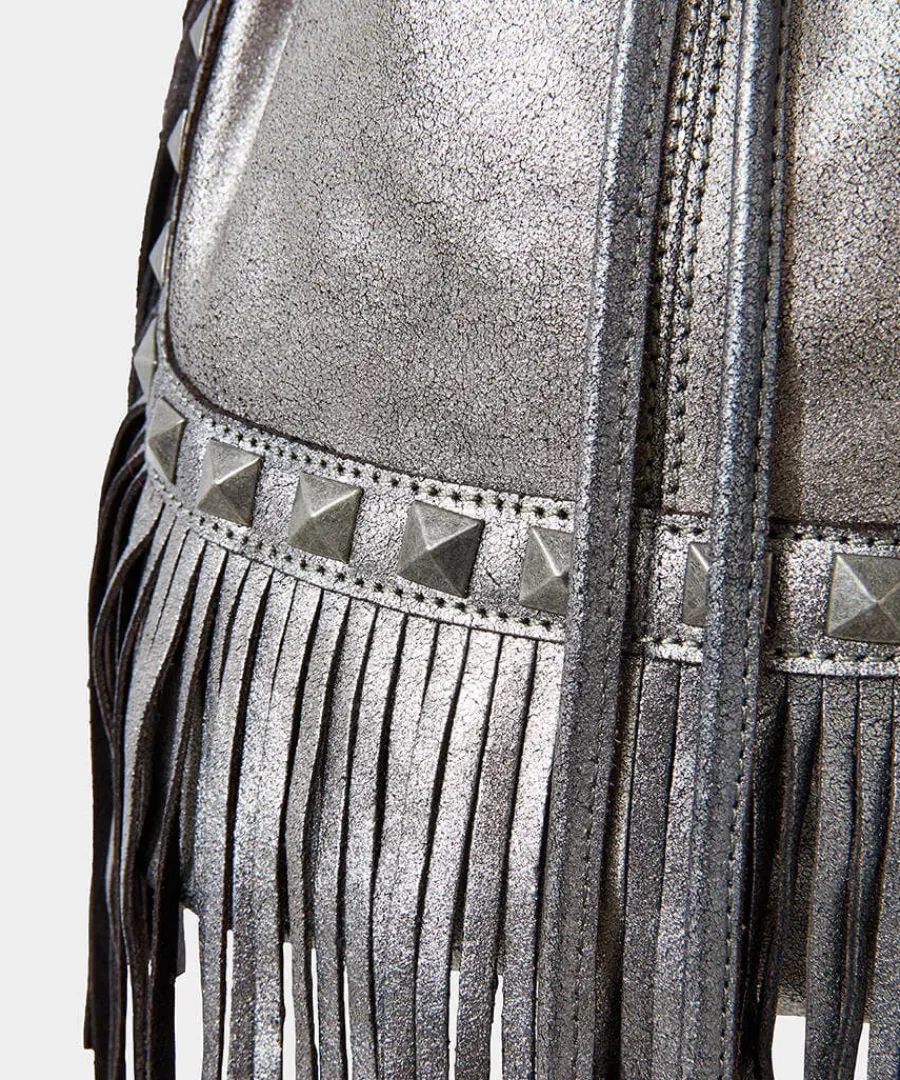 rock_chic_studded_tassel__1.webp New Joe Browns Rock Chic Studded Tassel Bag Dark Silver