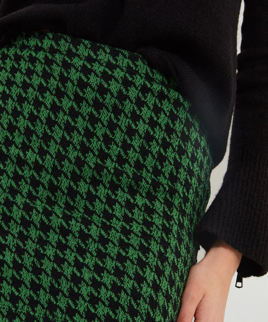 rock_dogstooth_skirted_le_4.webp Flash Sale Joe Browns Rock Dogstooth Skirted Legging Green