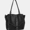 Store Joe Browns Rock Steady Washed Leather Bag Black