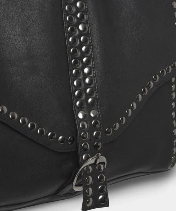 Store Joe Browns Rock Steady Washed Leather Bag Black