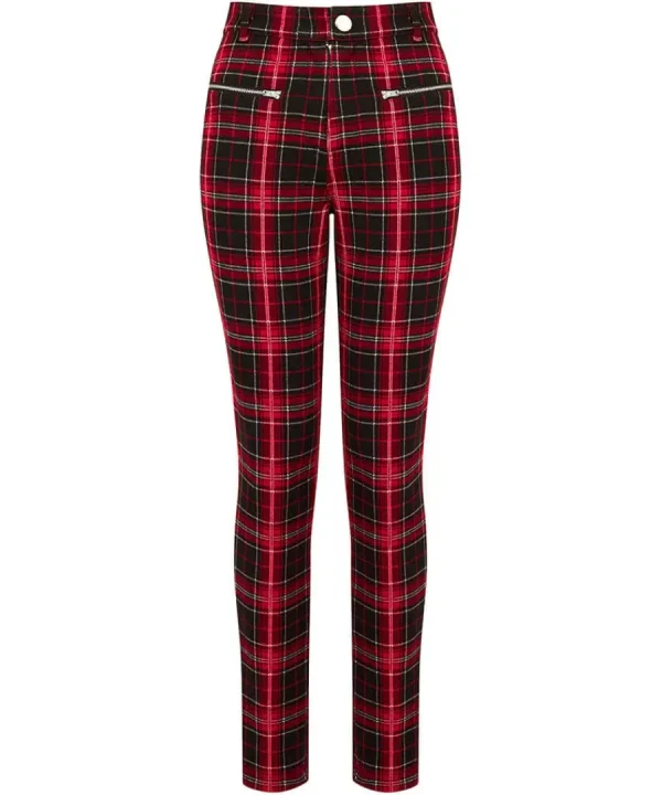 Fashion Joe Browns Rocker Check Trousers Red