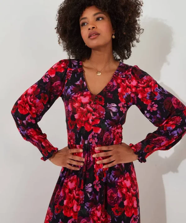 Store Joe Browns Romantic Florals Jersey Dress Red