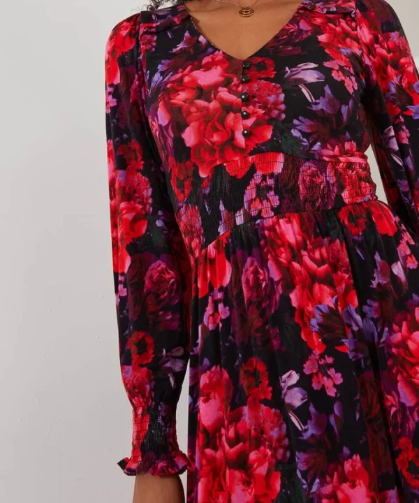 Store Joe Browns Romantic Florals Jersey Dress Red