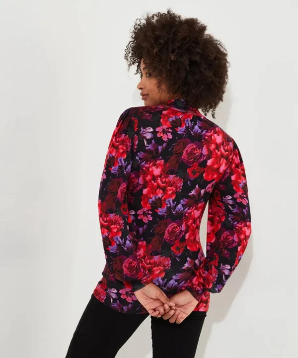 Clearance Joe Browns Romantic Florals Jersey Print Top Red