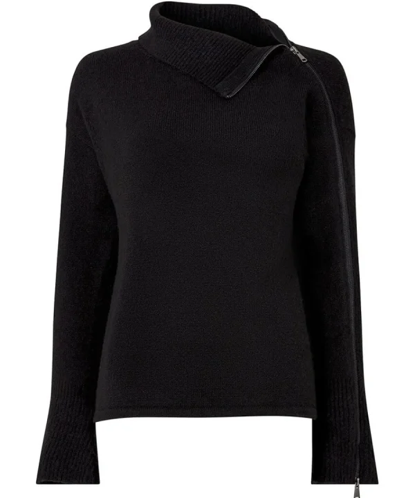 Hot Joe Browns Roxie Zip Jumper Black