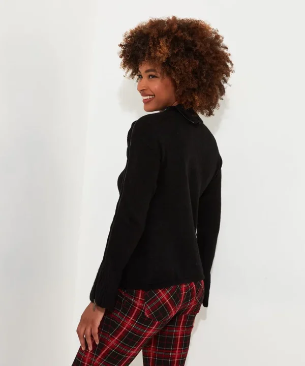 Hot Joe Browns Roxie Zip Jumper Black
