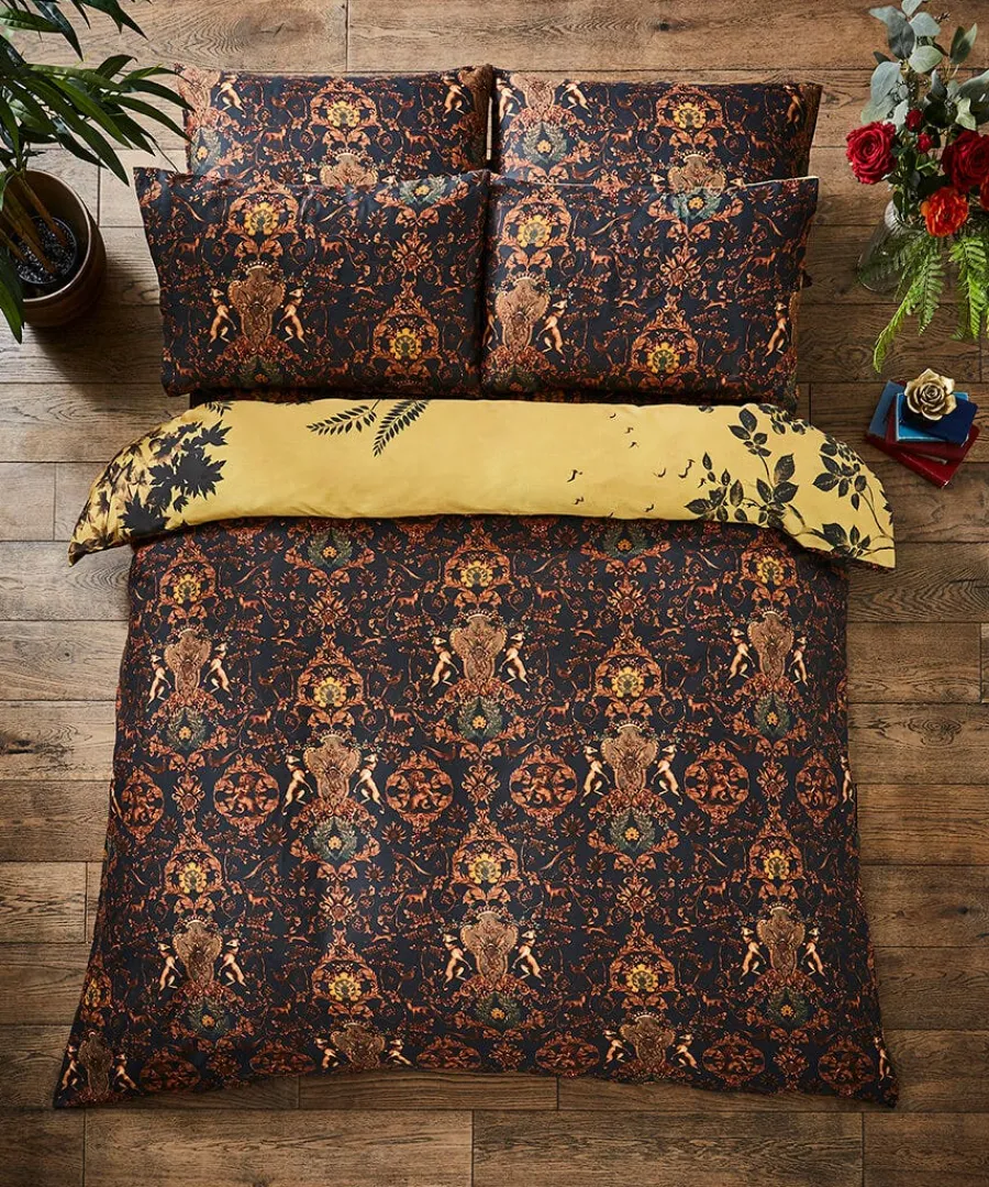secret_forest_reversible__0.webp Sale Joe Browns Secret Forest Reversible Duvet Set Black