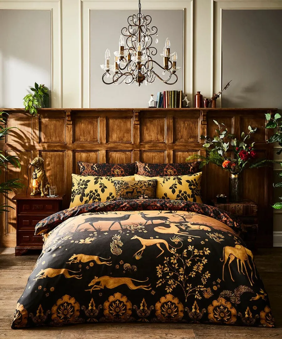 secret_forest_reversible__3.webp Sale Joe Browns Secret Forest Reversible Duvet Set Black