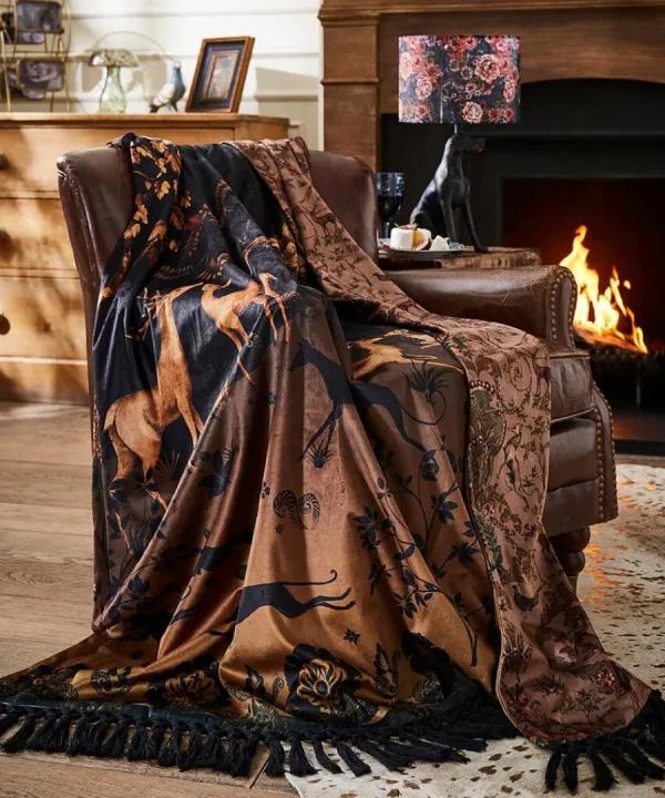 Outlet Joe Browns Secret Forest Reversible Throw Black