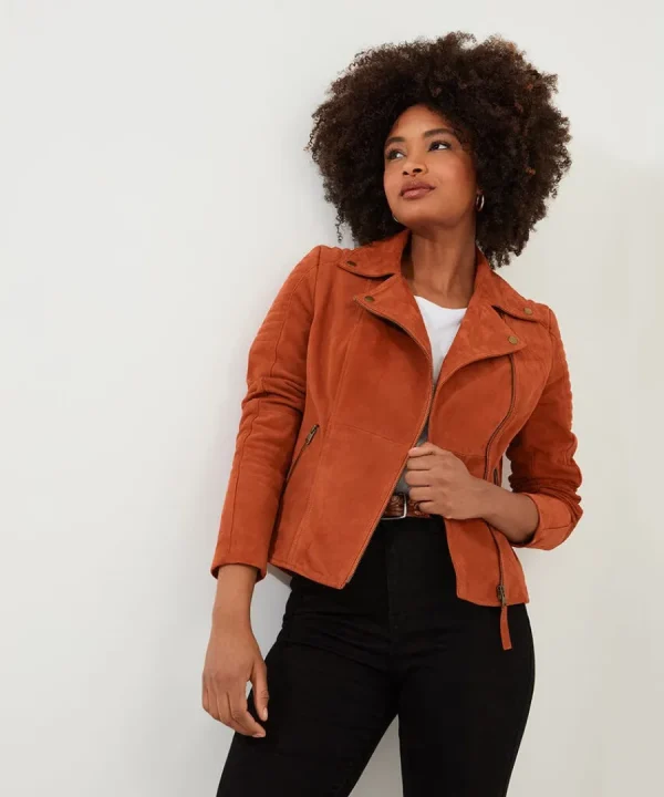 Best Joe Browns Sensational Suede Jacket Orange