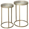 Discount Joe Browns Set Of 2 Portobello Mirrored Side Tables Gold