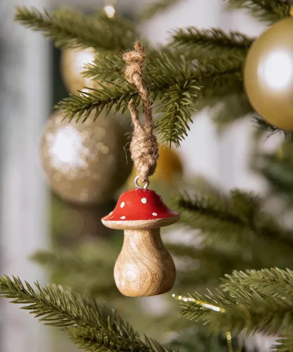 Discount Joe Browns Set Of 2 Woodland Winter Hanging Christmas Decorations Red