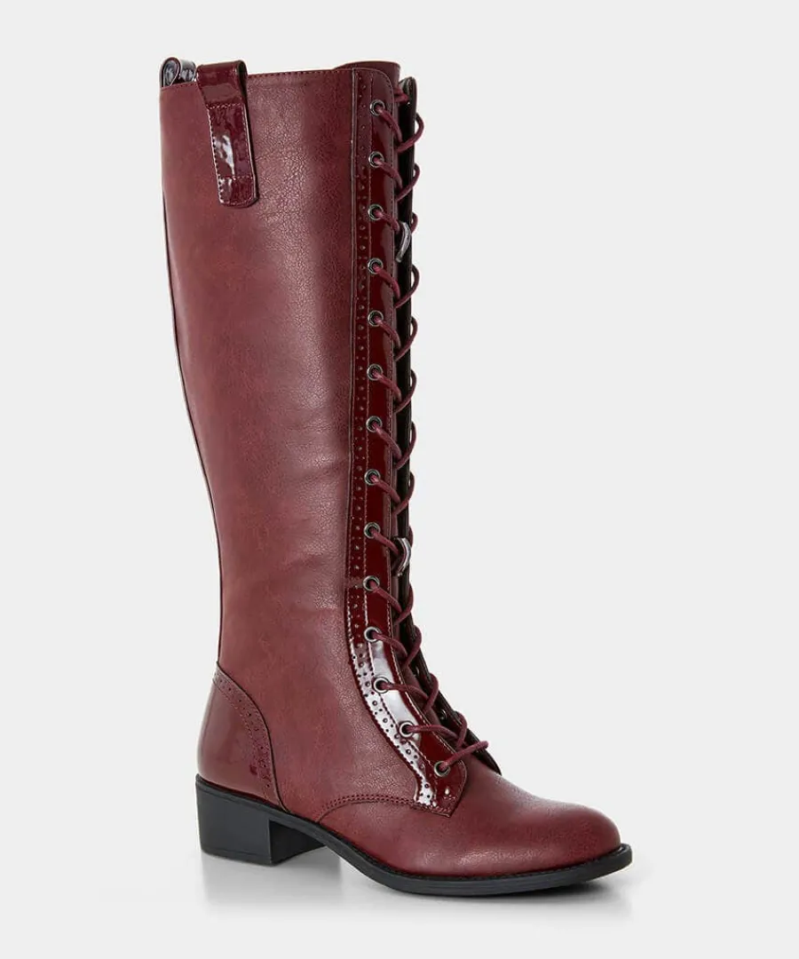 sharp_and_smart_lace_up_b_1.webp Cheap Joe Browns Sharp And Smart Lace Up Boots Burgundy