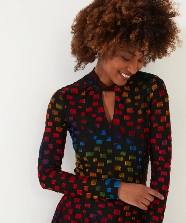 Hot Joe Browns Shine Bright Tunic Black