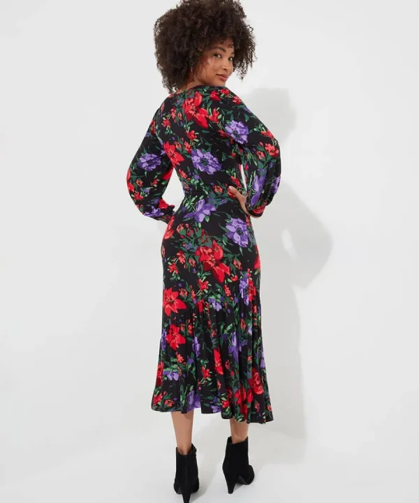 Sale Joe Browns Shona Floral Jersey Dress Black