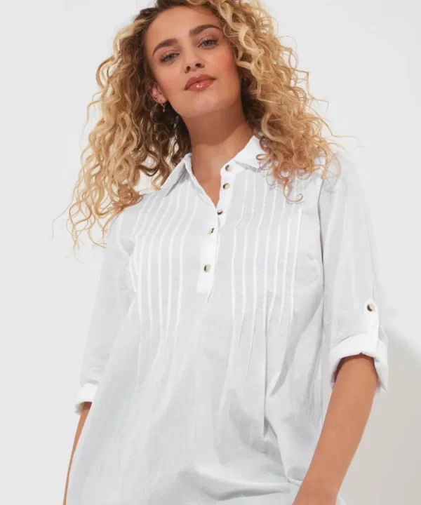 Clearance Joe Browns Simon's Summer Longline Blouse White