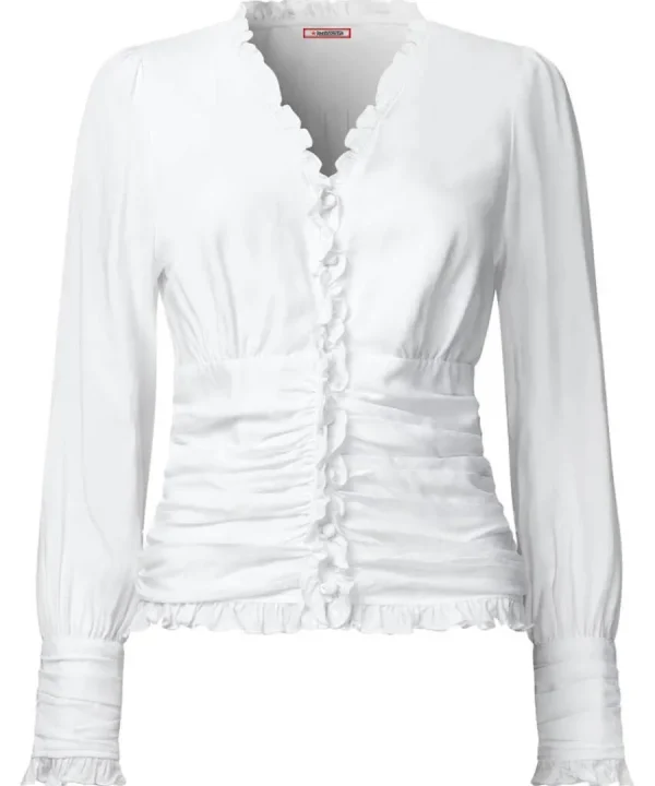 Hot Joe Browns Simon's Vintage Style Blouse White