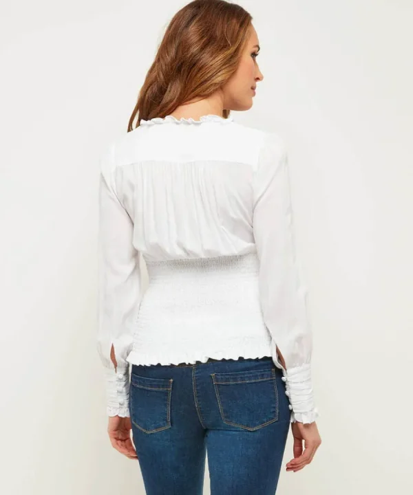 Hot Joe Browns Simon's Vintage Style Blouse White