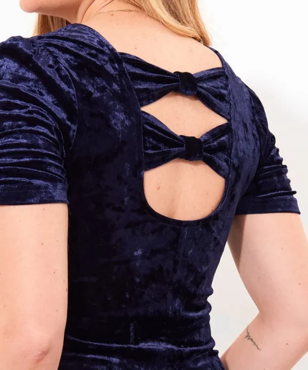 Outlet Joe Browns Simply Perfect Crushed Velour Tunic Dress Midnight