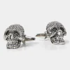 Clearance Joe Browns Skull Cufflinks Antique Silver