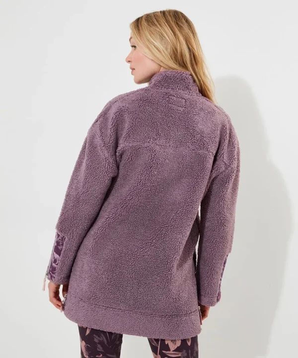 Fashion Joe Browns Sloe Joes Borg Fleece Funnel Purple